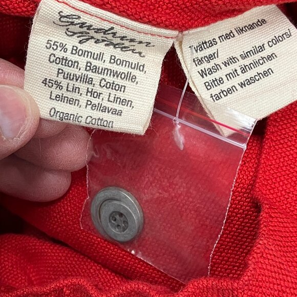 Gudrun Sjoden cotton/linen wide leg pants size L NEW - Picture 5 of 5